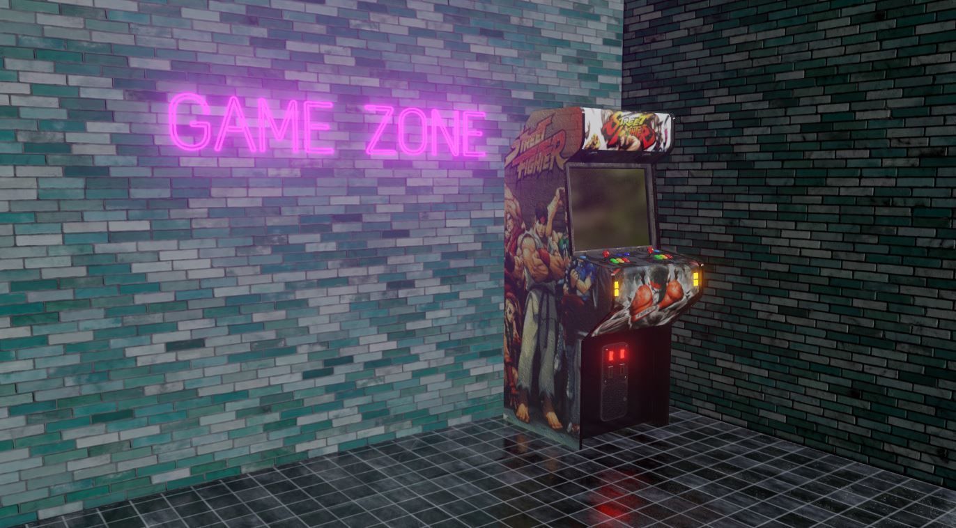 Arcade Machine 3D model_13