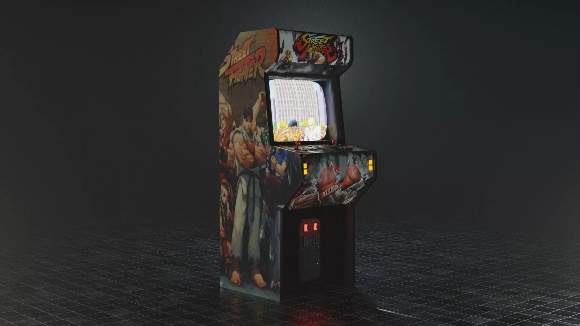 Arcade Machine 3D model_0