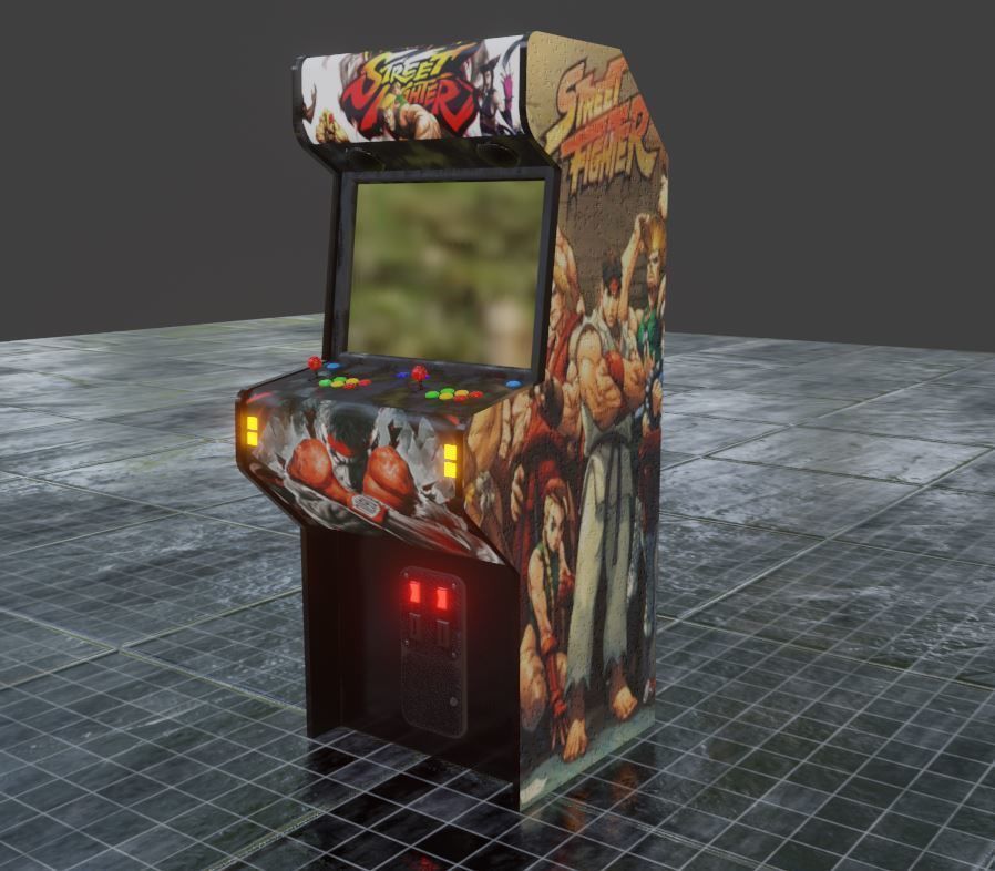 Arcade Machine 3D model_3