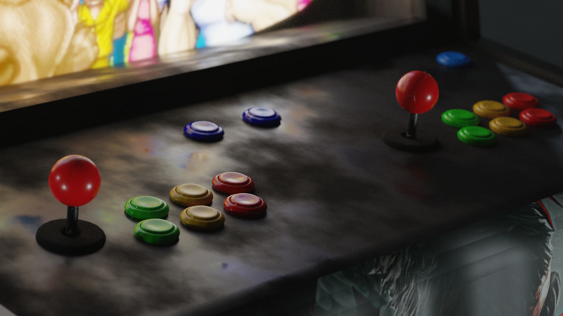 Arcade Machine 3D model_2