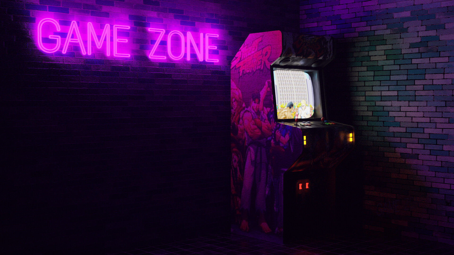 Arcade Machine 3D model_14