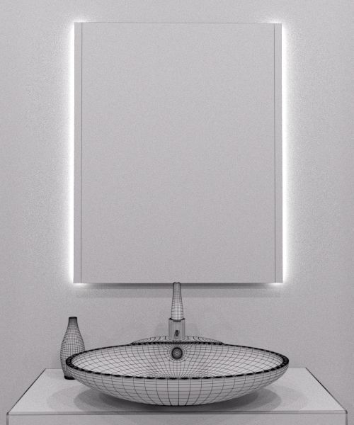 Illuminated Mirror 37 3D model_4