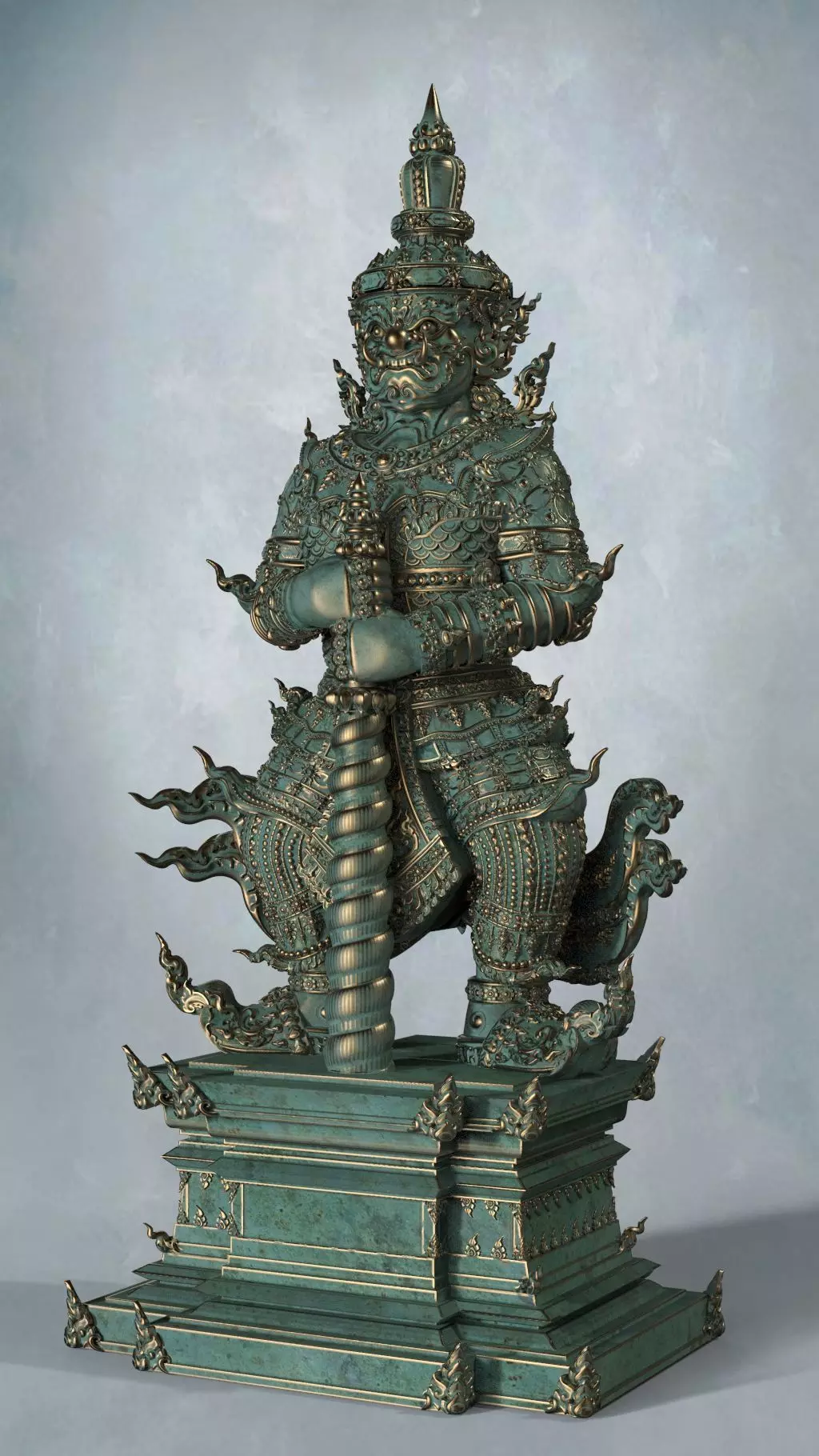 Tao Wessuwan Vol-01 Thai Art for  3D print model 3D print model_0