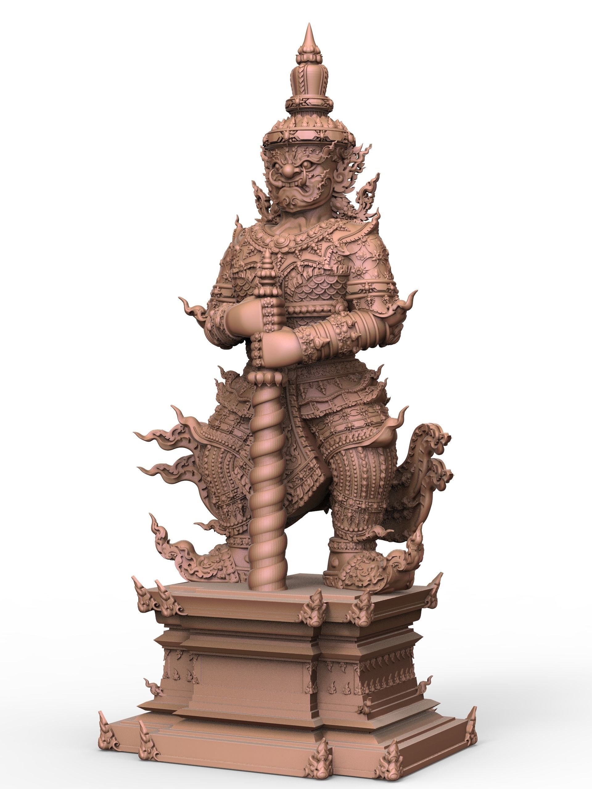 Tao Wessuwan Vol-01 Thai Art for  3D print model 3D print model_4