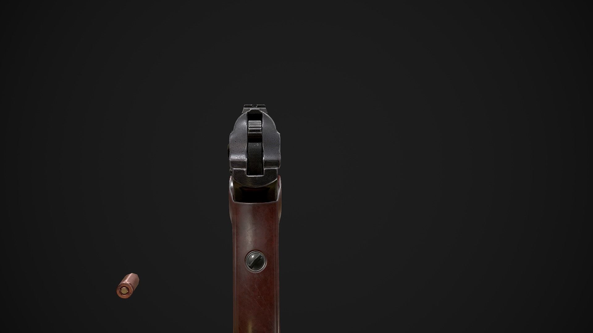 Pistol Makarov Low-poly 3D model_7