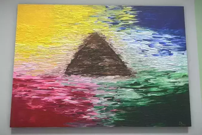 Homeland - Oil Painting Low-poly 3D model