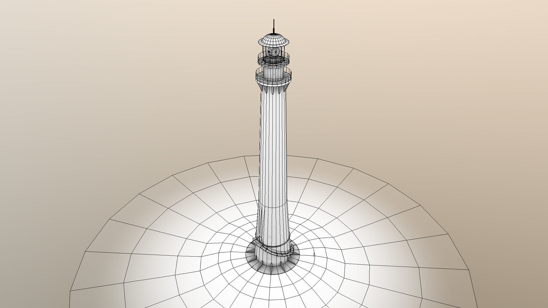Lighthouse 01 Low-poly 3D model_21