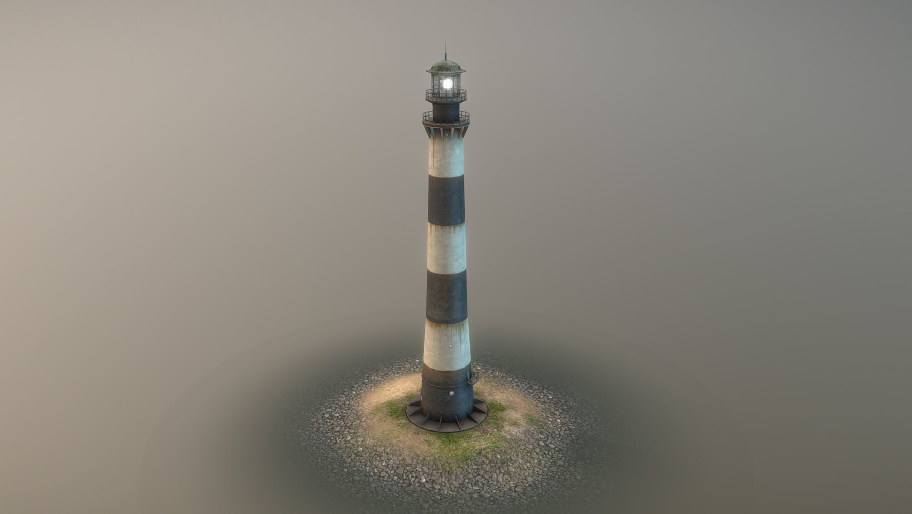 Lighthouse 01 Low-poly 3D model_2