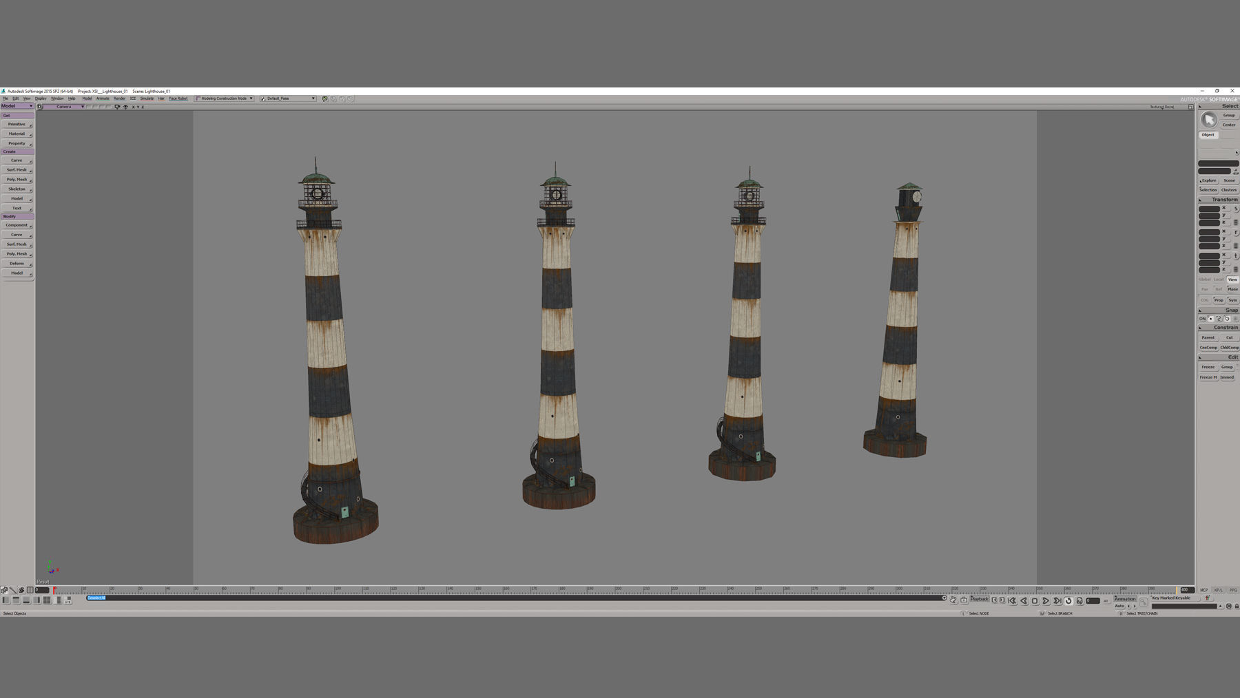 Lighthouse 01 Low-poly 3D model_22