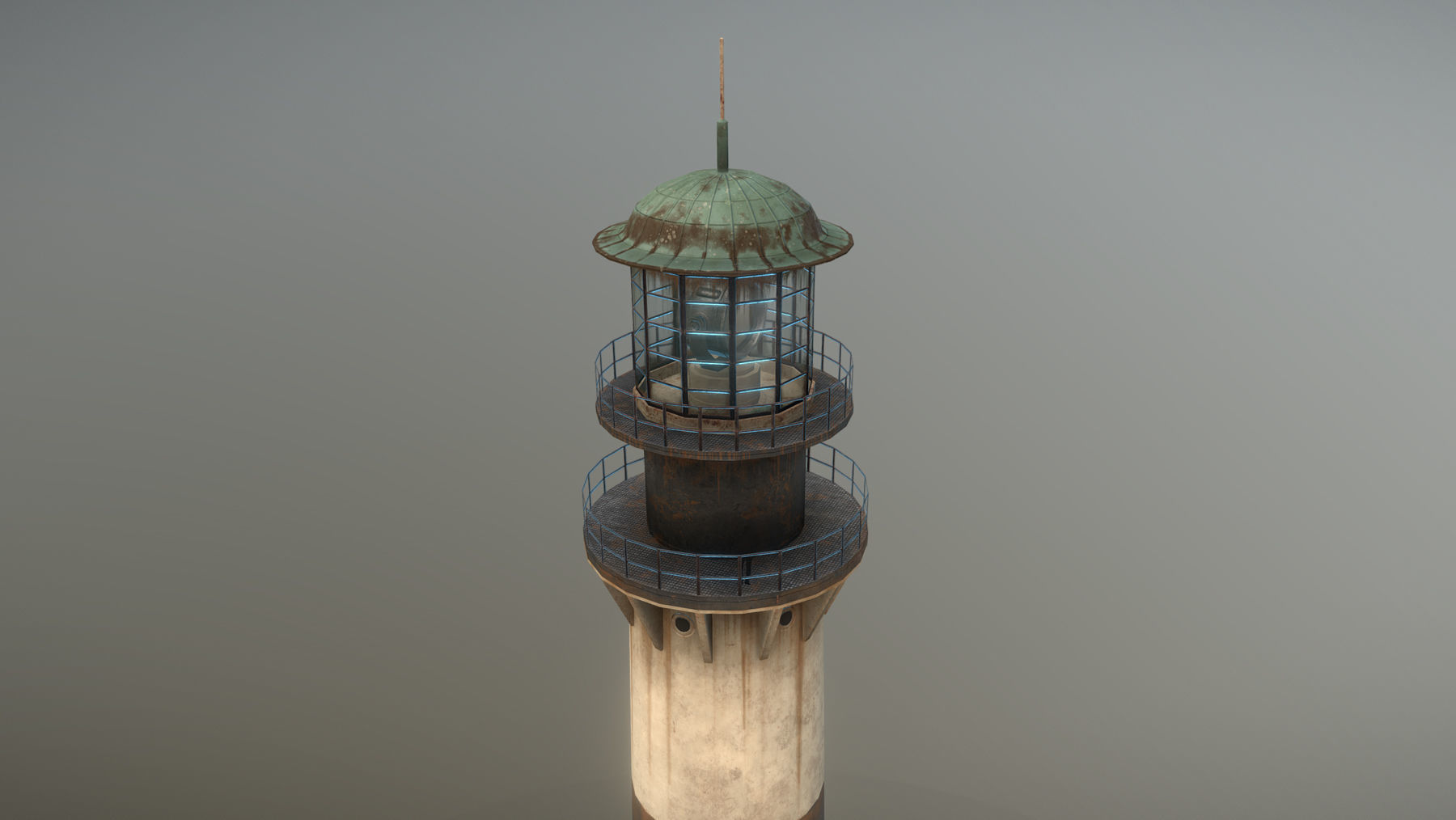 Lighthouse 01 Low-poly 3D model_9