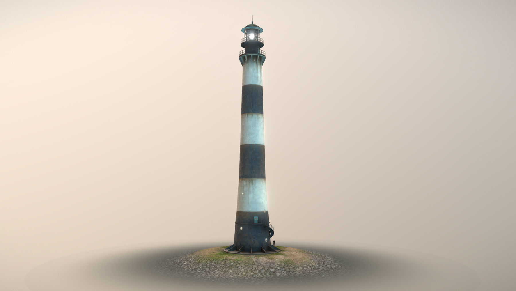 Lighthouse 01 Low-poly 3D model_1