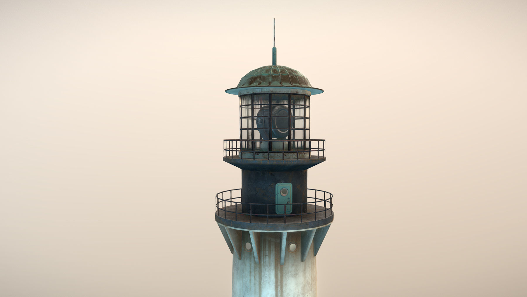 Lighthouse 01 Low-poly 3D model_11