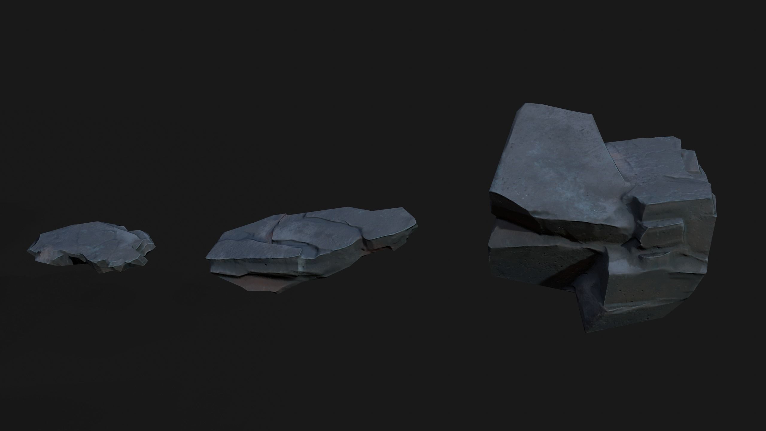 Rocks asset 4k texture  Low-poly 3D model_5