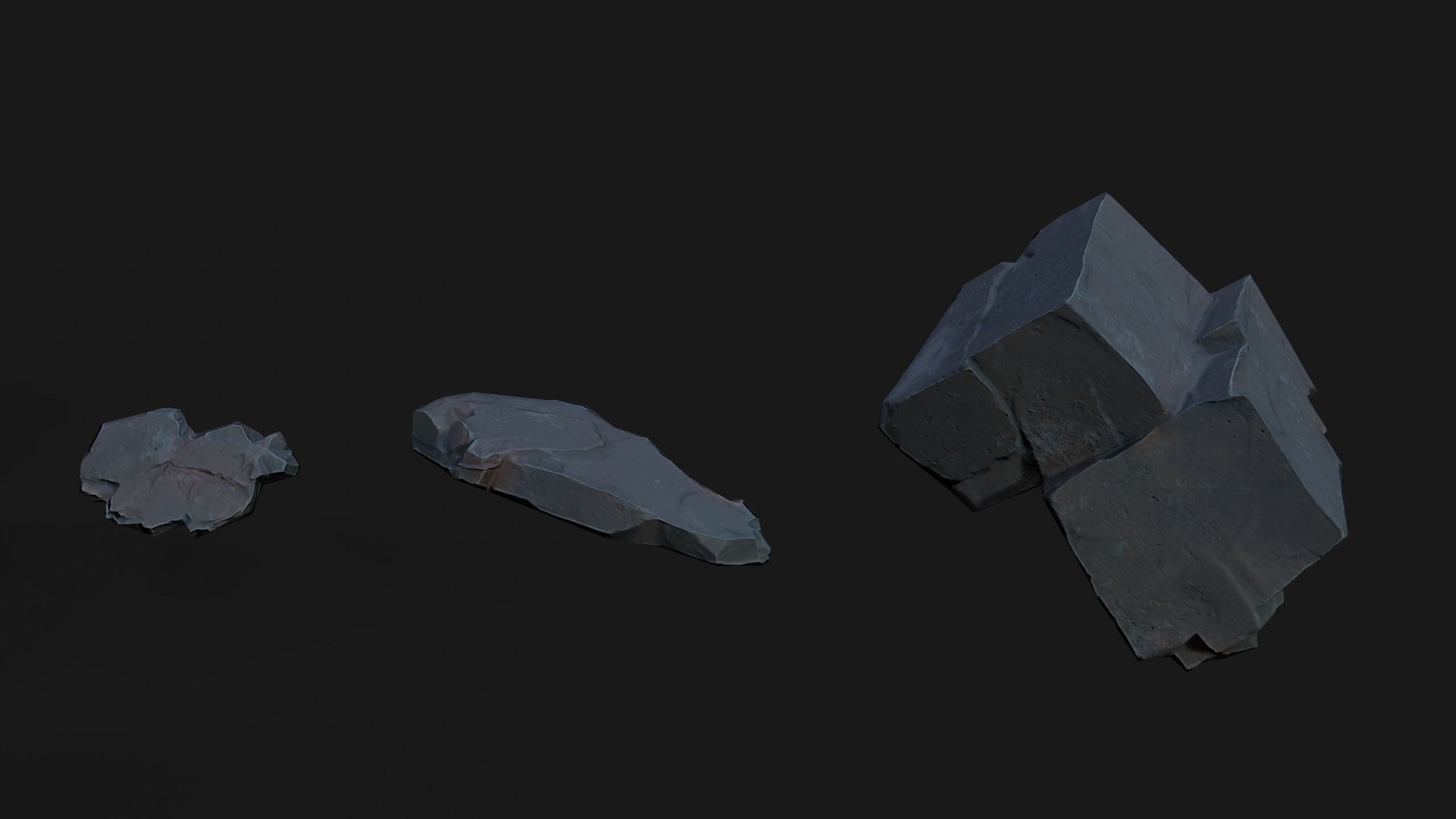 Rocks asset 4k texture  Low-poly 3D model_6