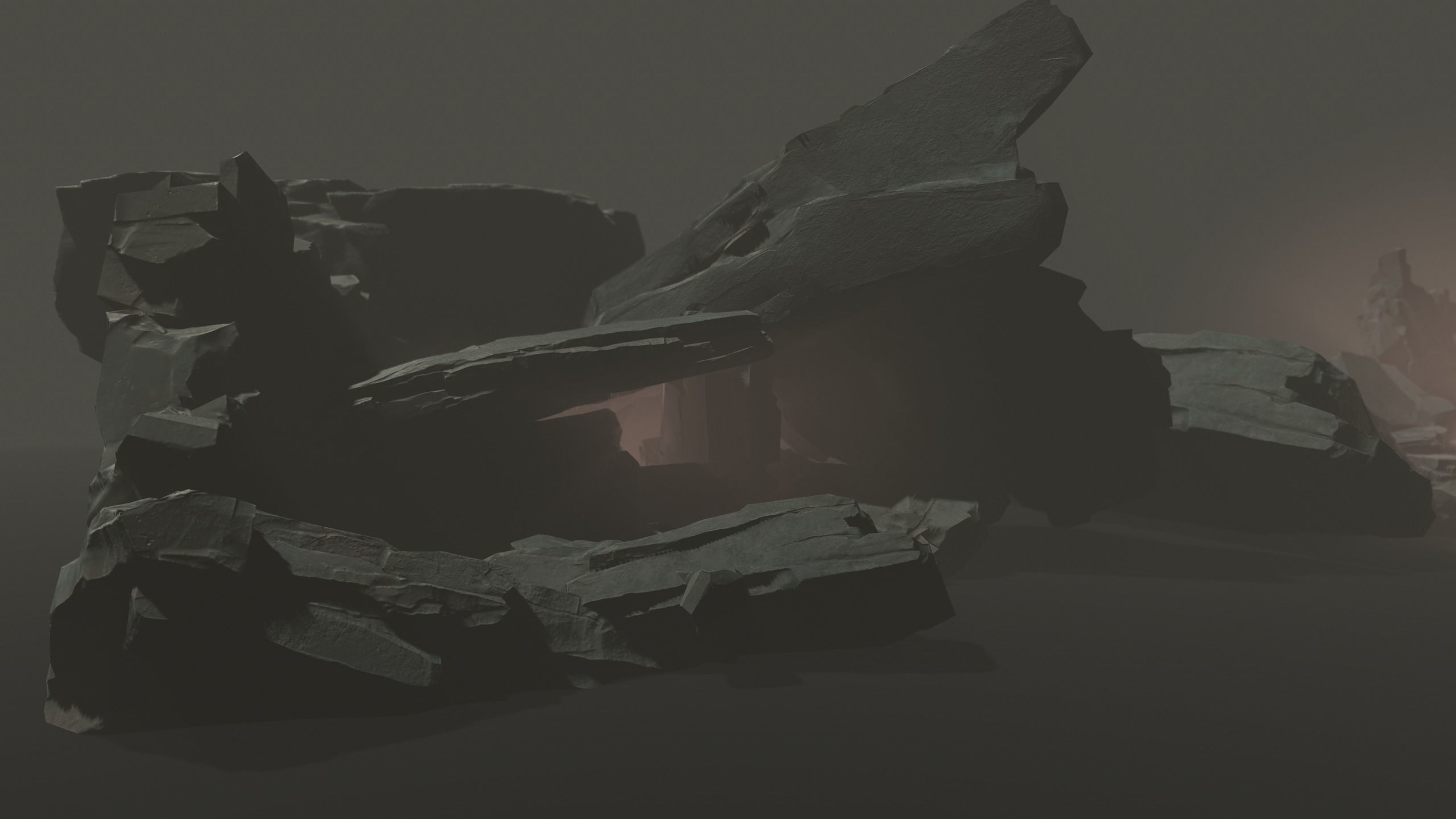 Rocks asset 4k texture  Low-poly 3D model_17