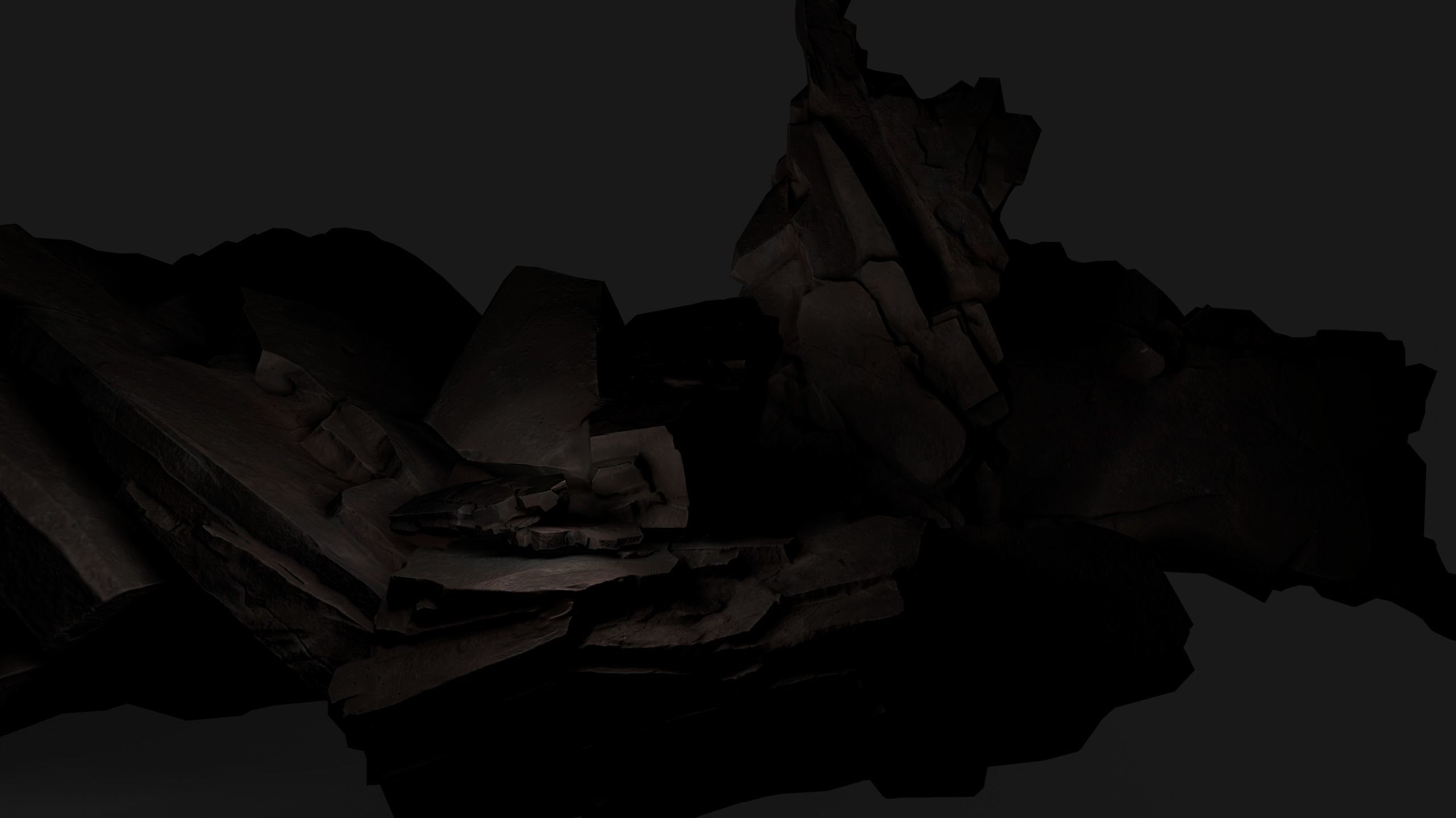 Rocks asset 4k texture  Low-poly 3D model_12