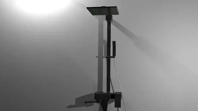 SS Shower With Faucet 3D model