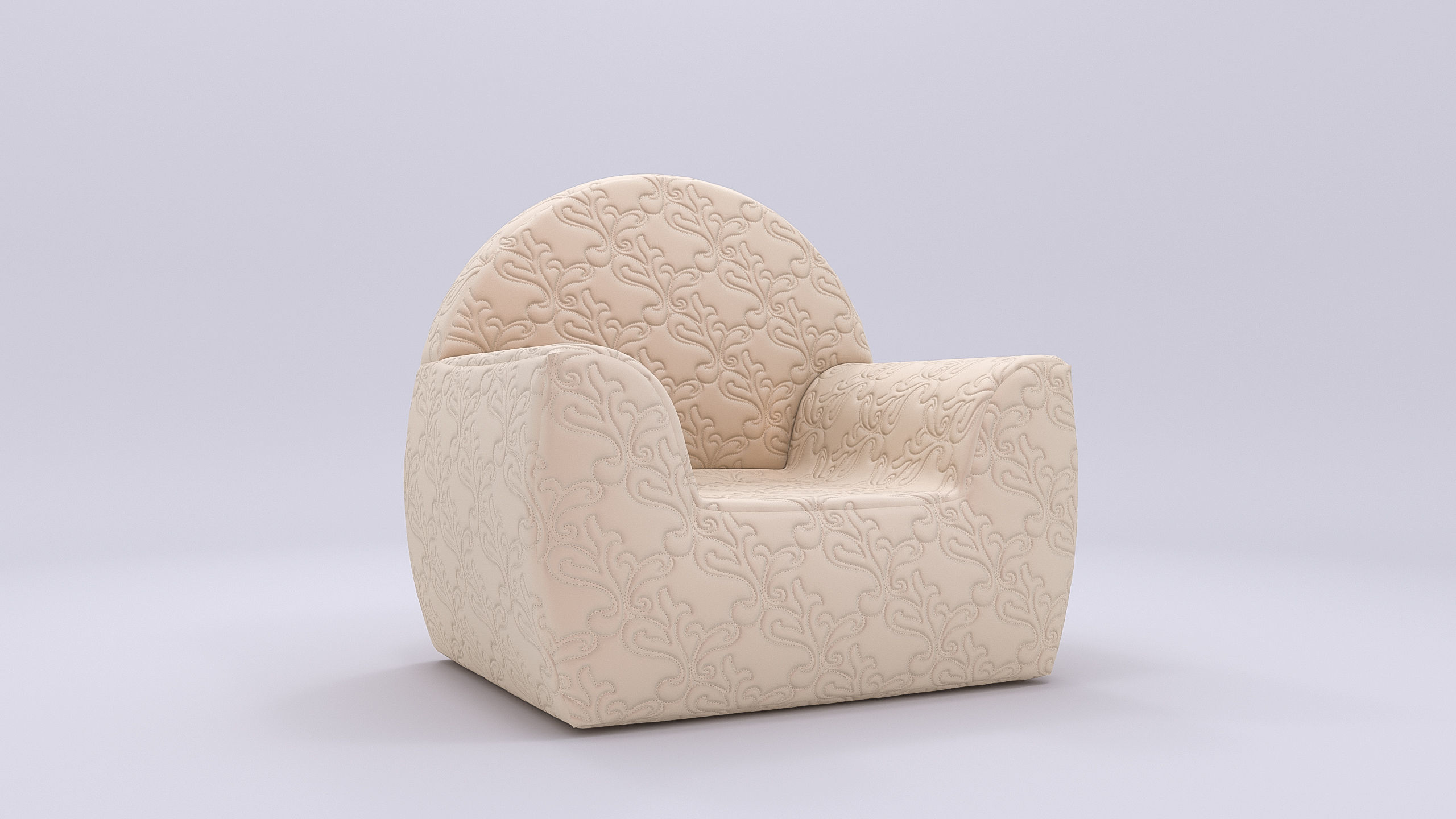 Childrens furniture set Azzurra Rinascimento antique white 3D model_15