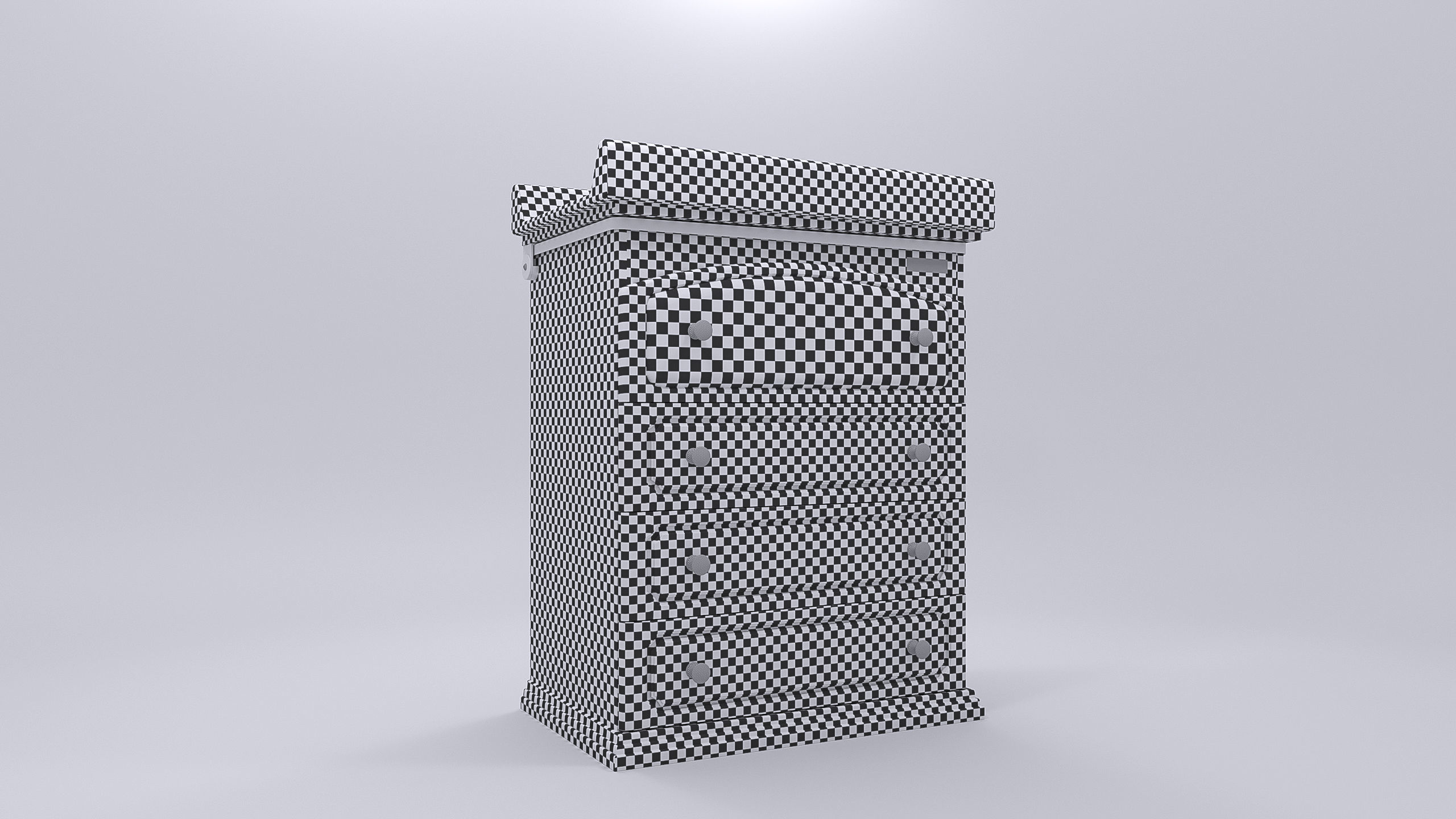 Childrens furniture set Azzurra Rinascimento antique white 3D model_14