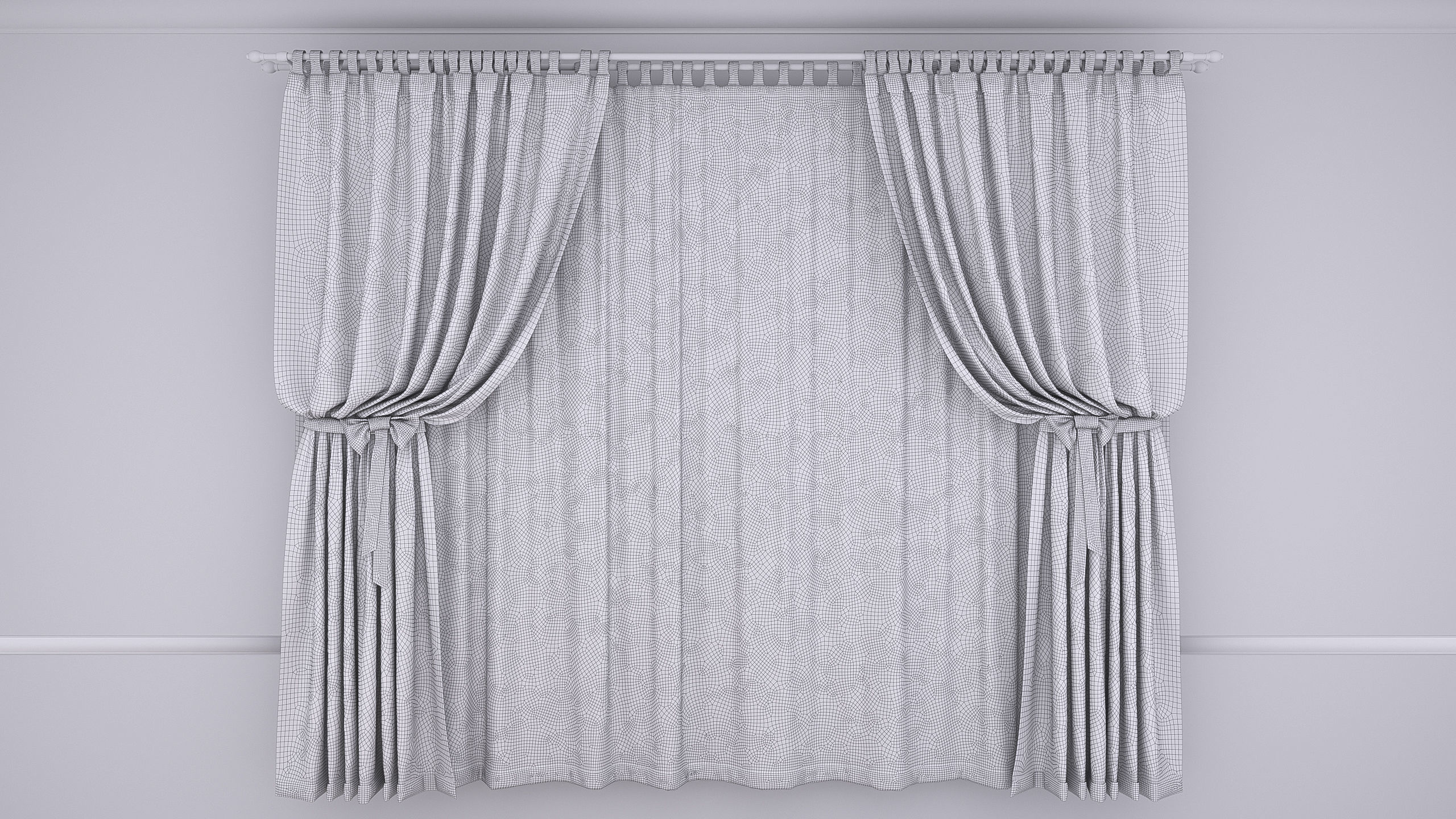 Childrens furniture set Azzurra Rinascimento antique white 3D model_5