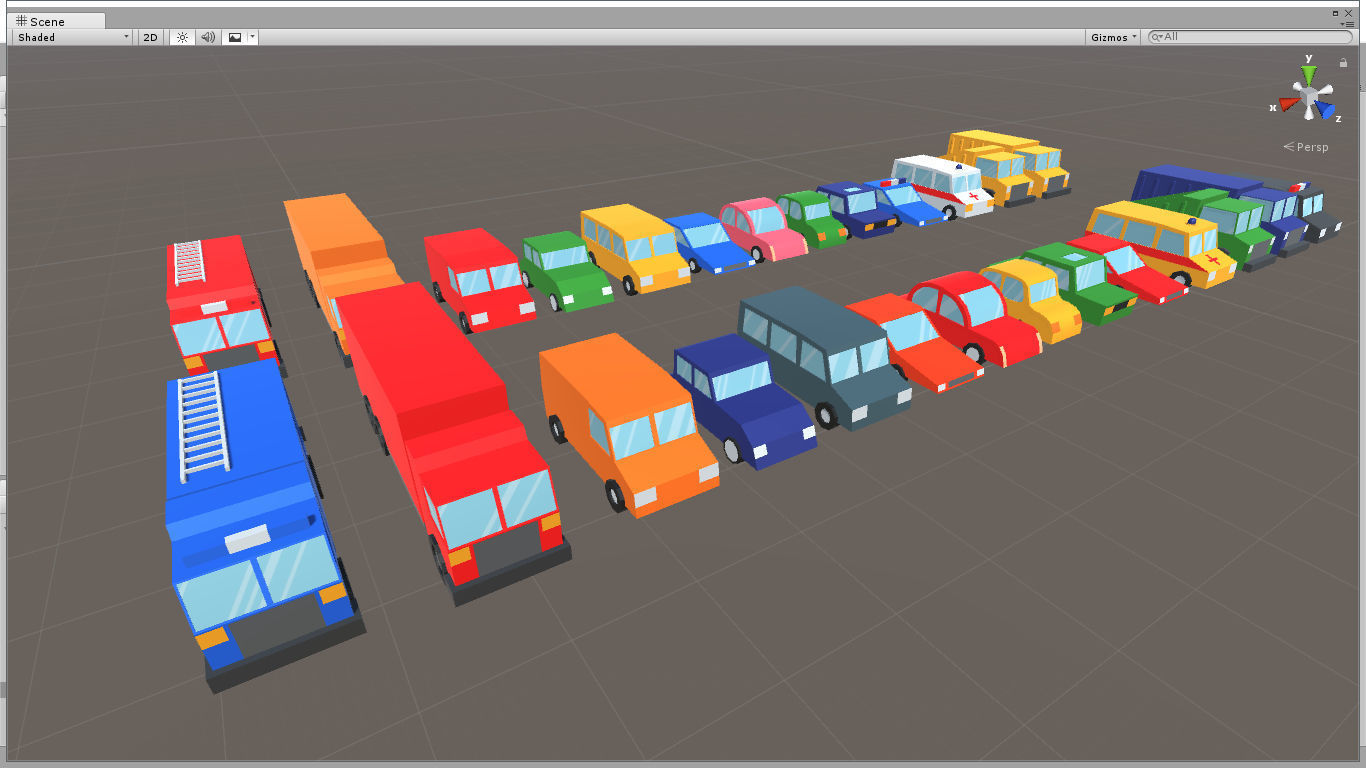 Cartoon Town pack Low-poly 3D model_9