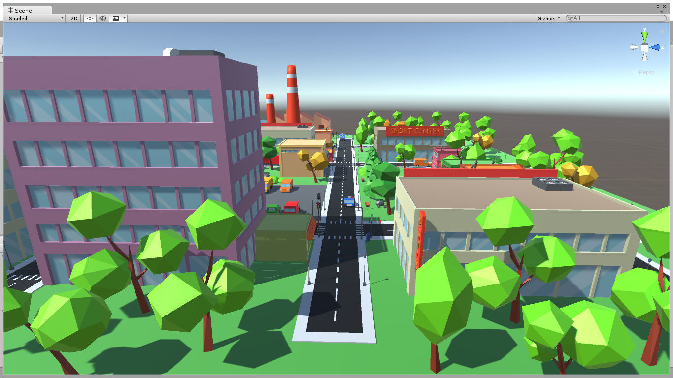 Cartoon Town pack Low-poly 3D model_15