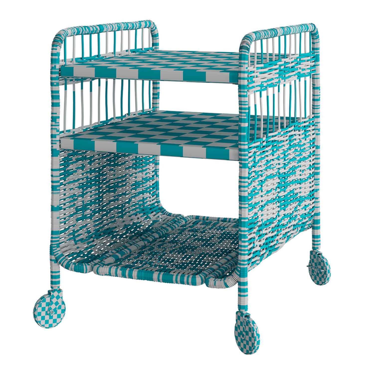 Cabinet on wheels FRYKSAS by ikea 3D model_1