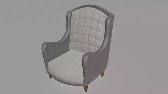 S-shaped arms armchair