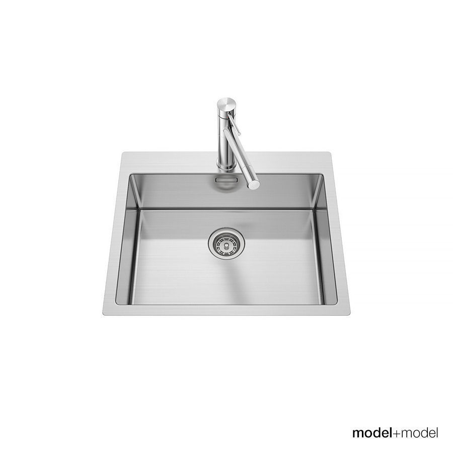 Blanco Claron sinks 3D model_7