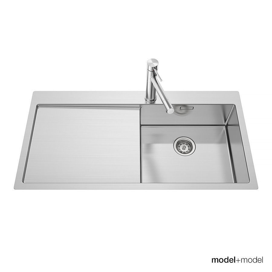 Blanco Claron sinks 3D model_2