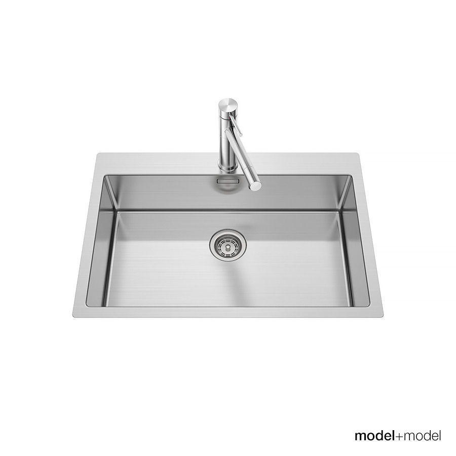 Blanco Claron sinks 3D model_5