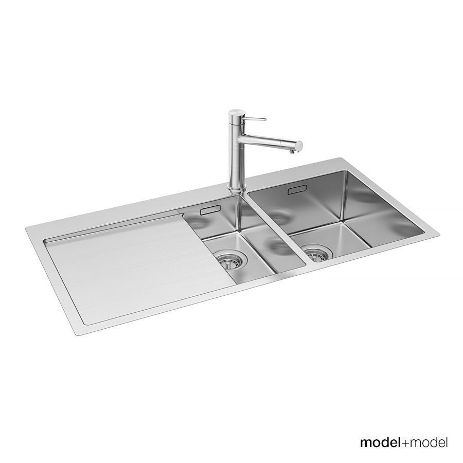 Blanco Claron sinks 3D model_9