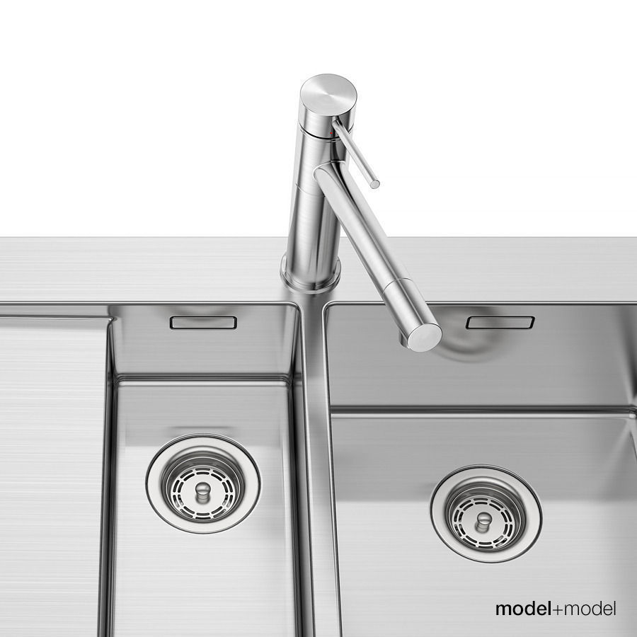 Blanco Claron sinks 3D model_11