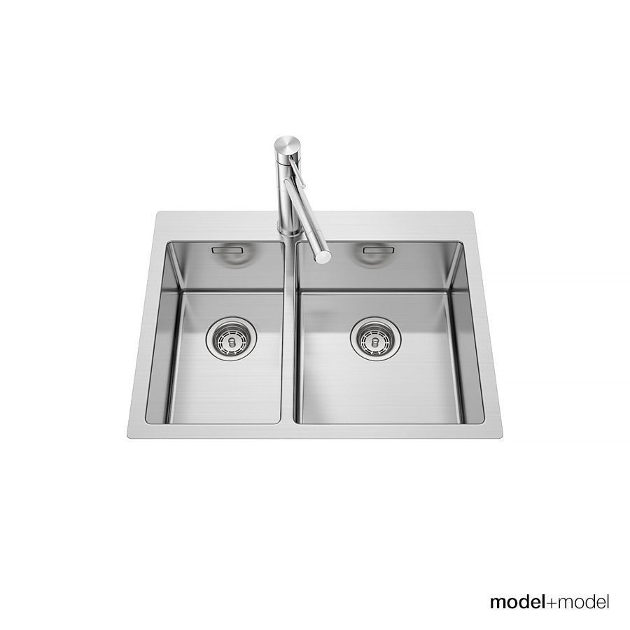 Blanco Claron sinks 3D model_6