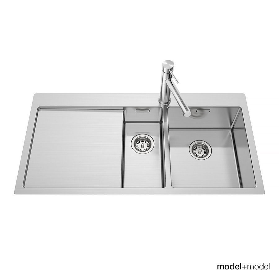 Blanco Claron sinks 3D model_1