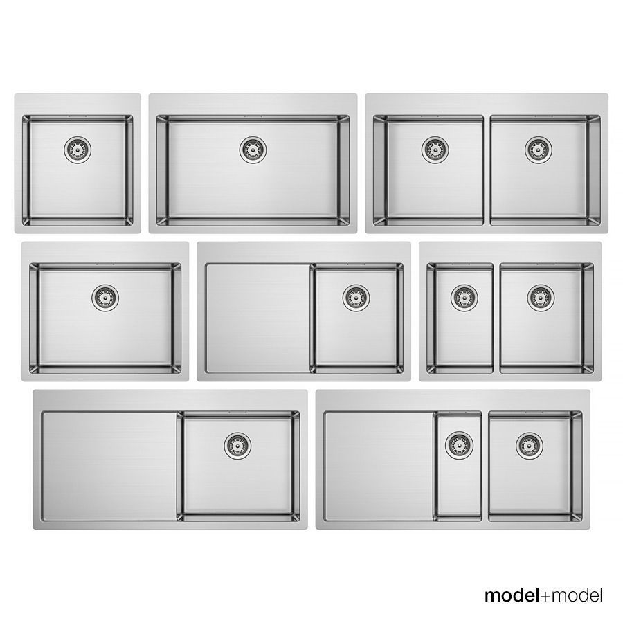 Blanco Claron sinks 3D model_0