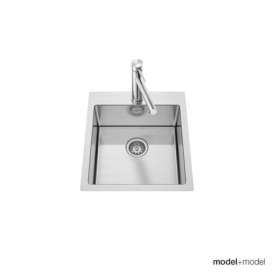 Blanco Claron sinks 3D model_8