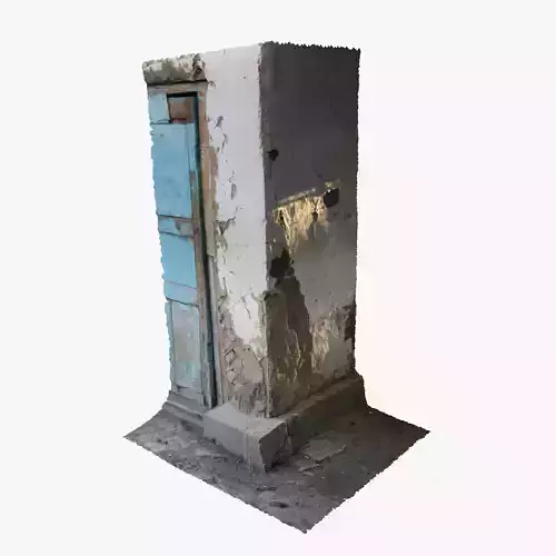 Old wall corner scanned