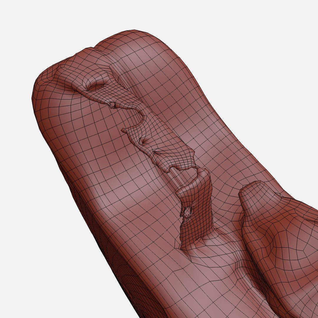 Old Green Rusty Gasoline Canister Low-poly 3D model_9