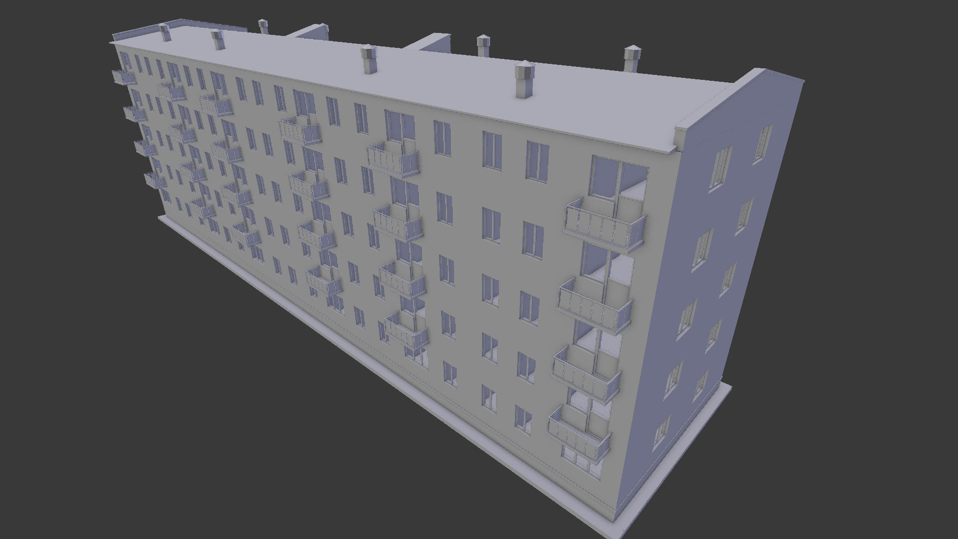 Soviet Khrushchev Low-poly 3D model_16