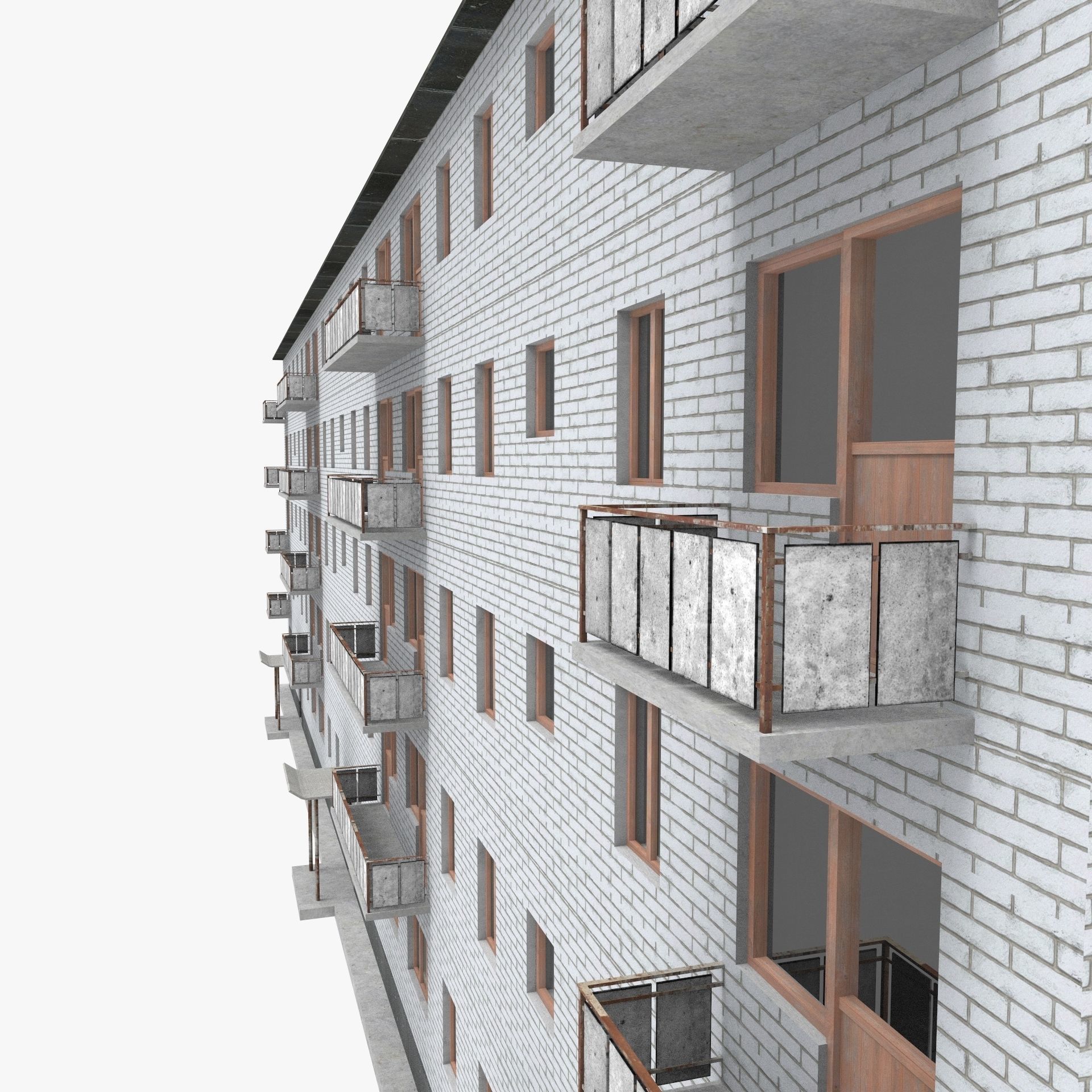 Soviet Khrushchev Low-poly 3D model_6