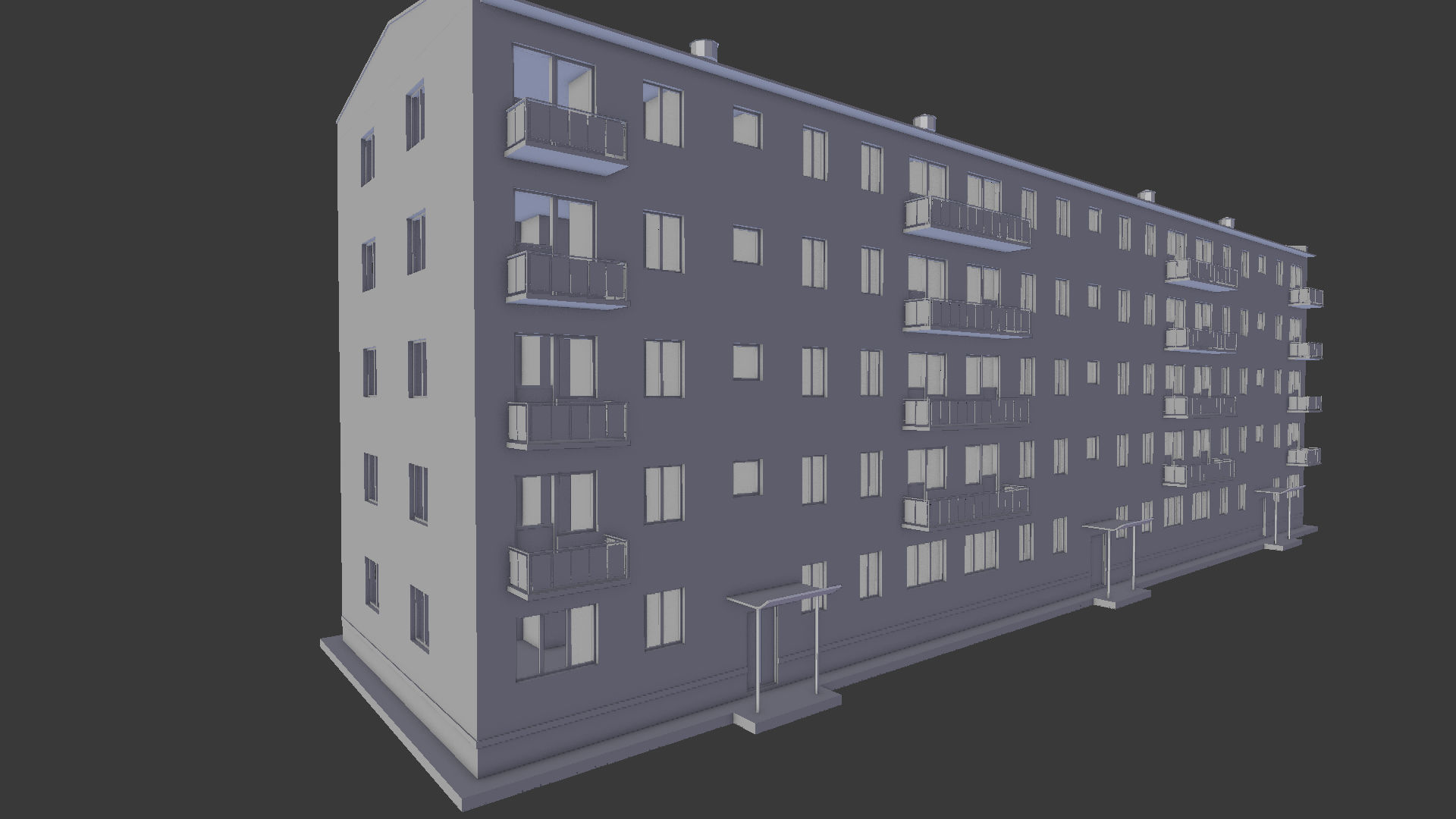 Soviet Khrushchev Low-poly 3D model_13