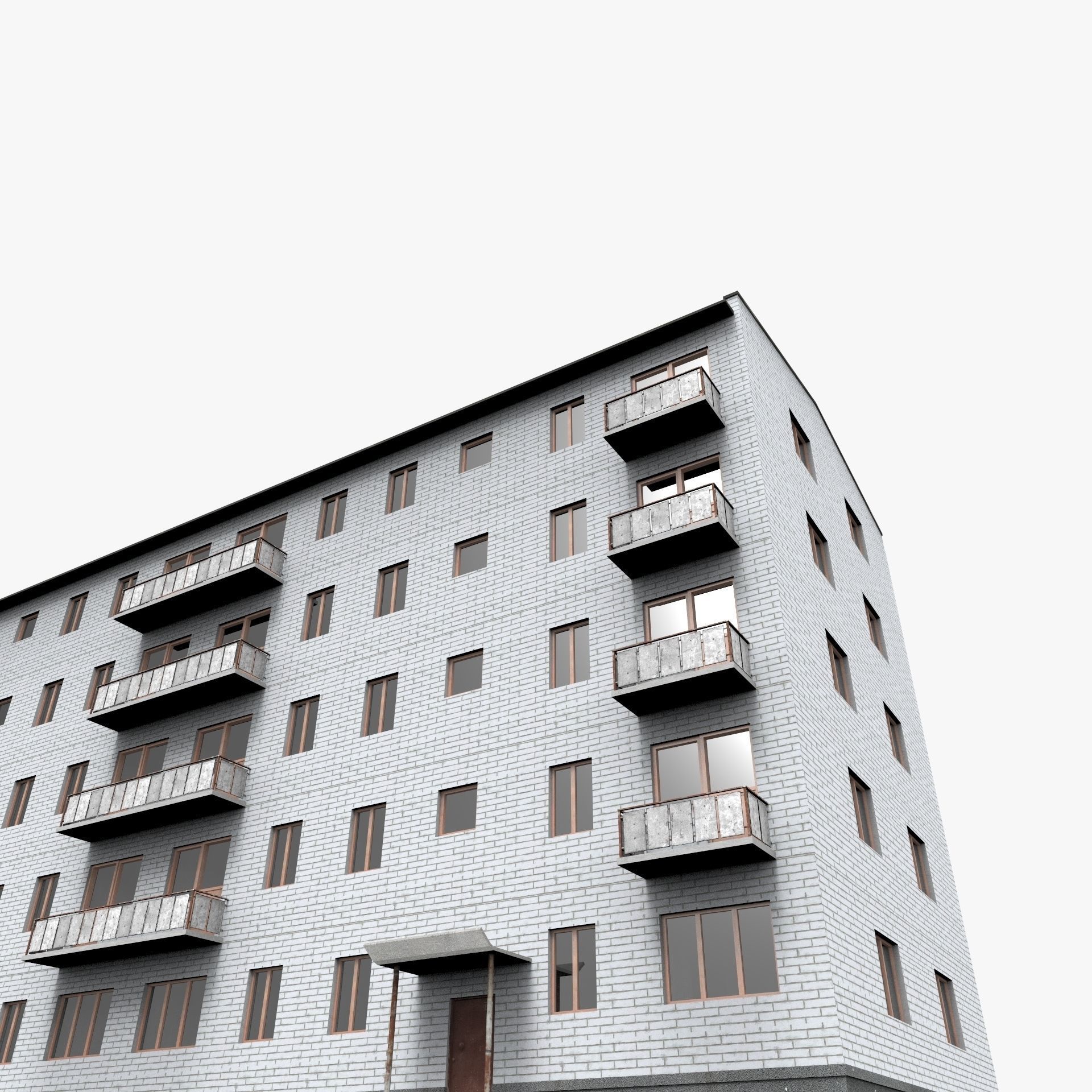 Soviet Khrushchev Low-poly 3D model_4