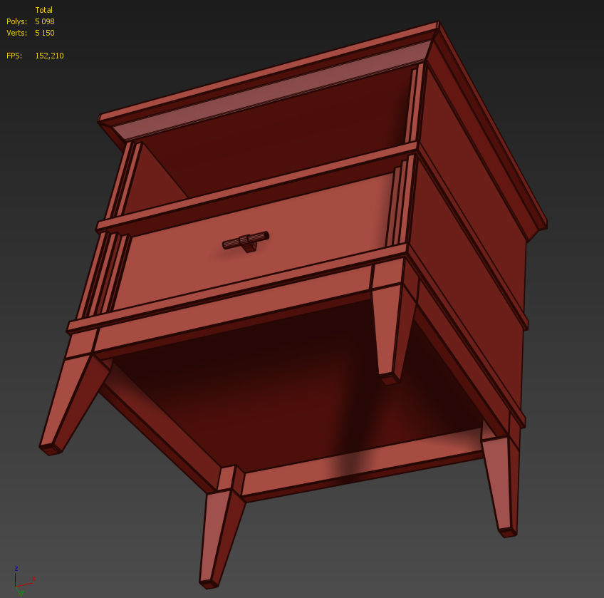 Console table and nightstand  Manhattan  by Wonderwood   3D model_7