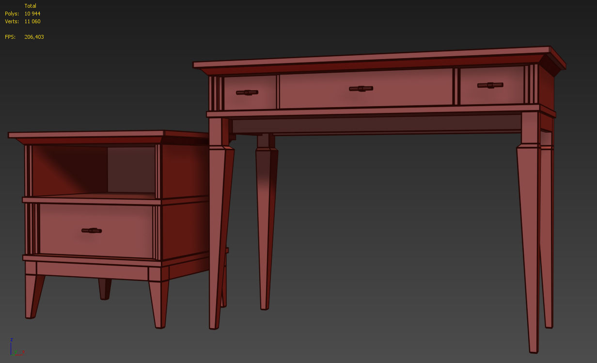 Console table and nightstand  Manhattan  by Wonderwood   3D model_6