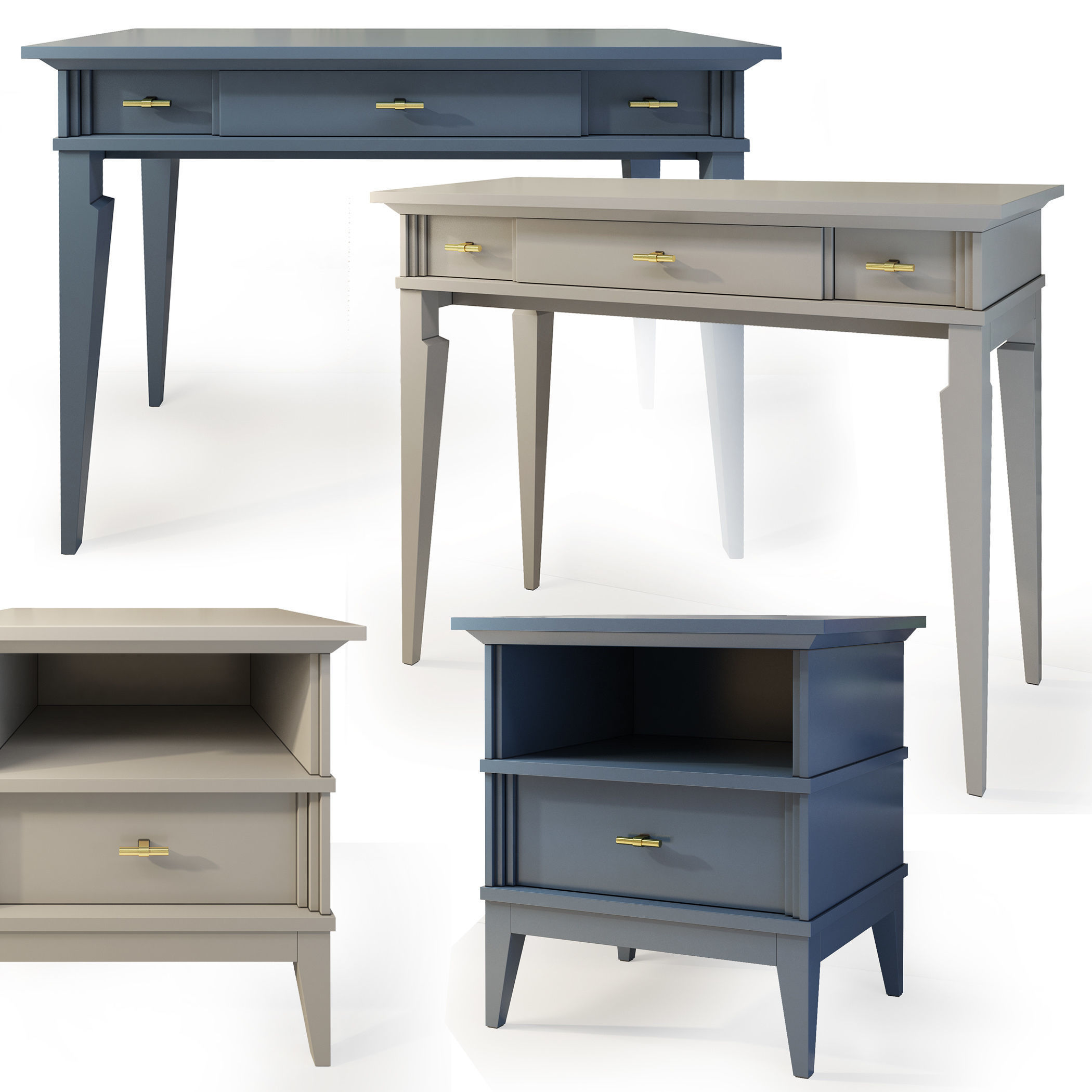 Console table and nightstand  Manhattan  by Wonderwood   3D model_0