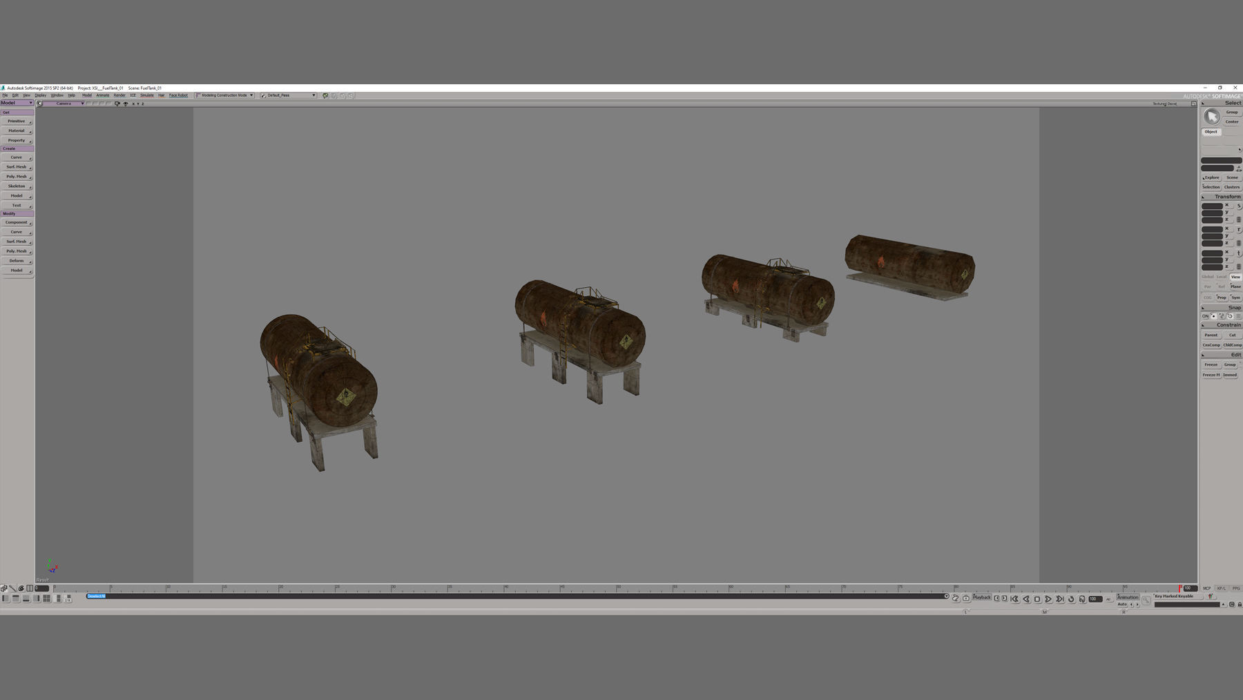 FuelTank 01 Low-poly 3D model_13