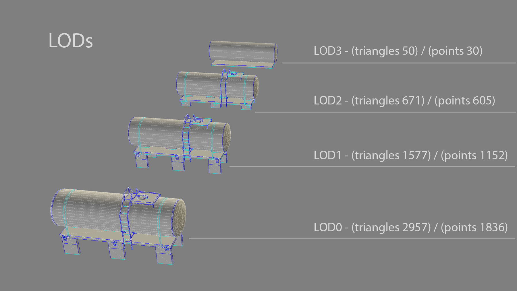 FuelTank 01 Low-poly 3D model_15