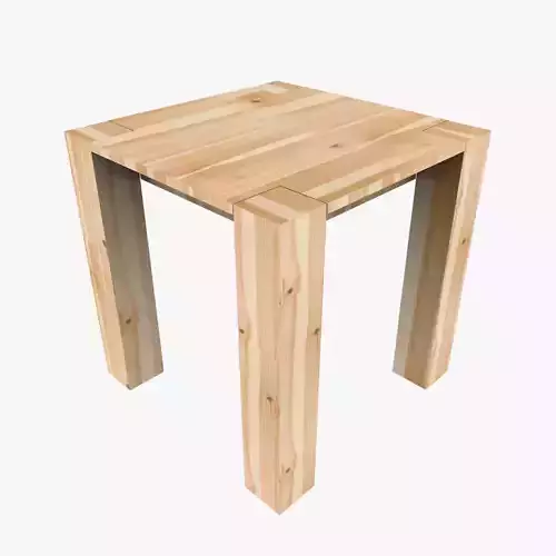 Modern Wooden Table 3d model