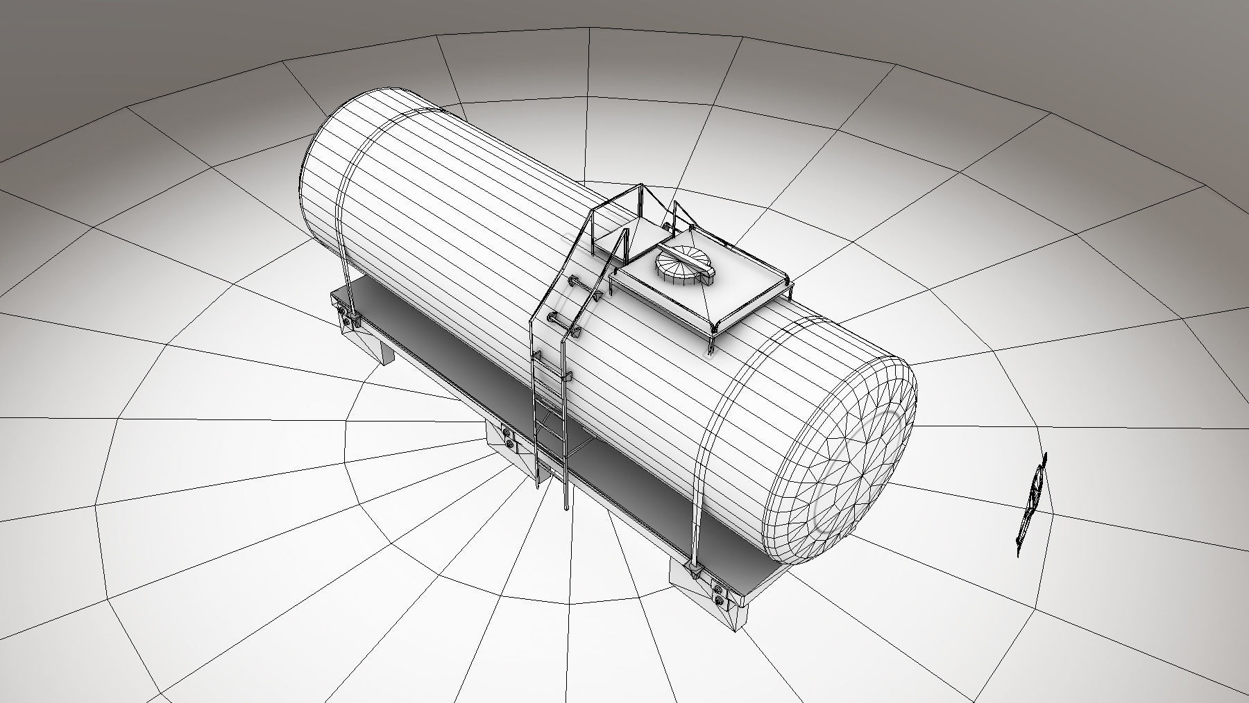 FuelTank 01 with Damage Low-poly 3D model_14